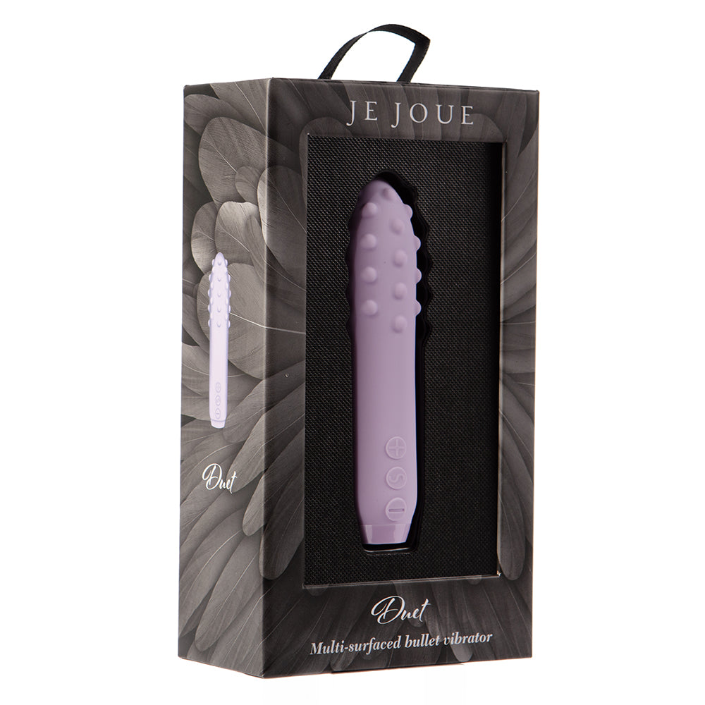 Je Joue Duet Rechargeable Silicone Multi-Surfaced Bullet Vibrator Lilac - Image #0