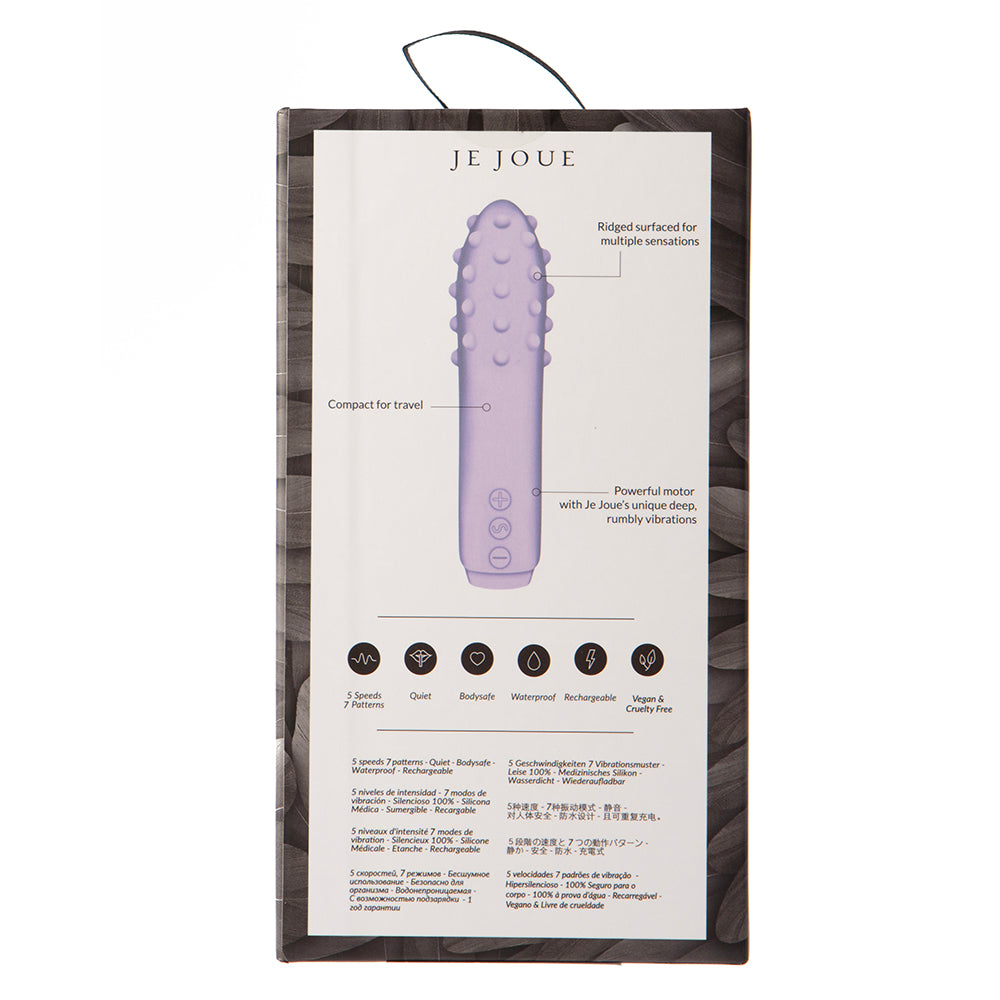 Je Joue Duet Rechargeable Silicone Multi-Surfaced Bullet Vibrator Lilac - Image #0