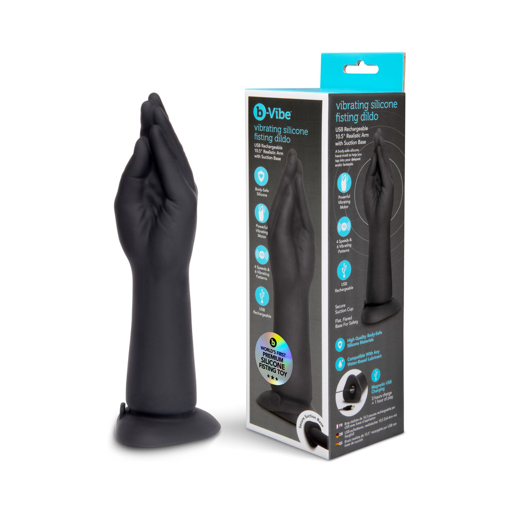 b-Vibe Vibrating Silicone Fisting Dildo - Image #0